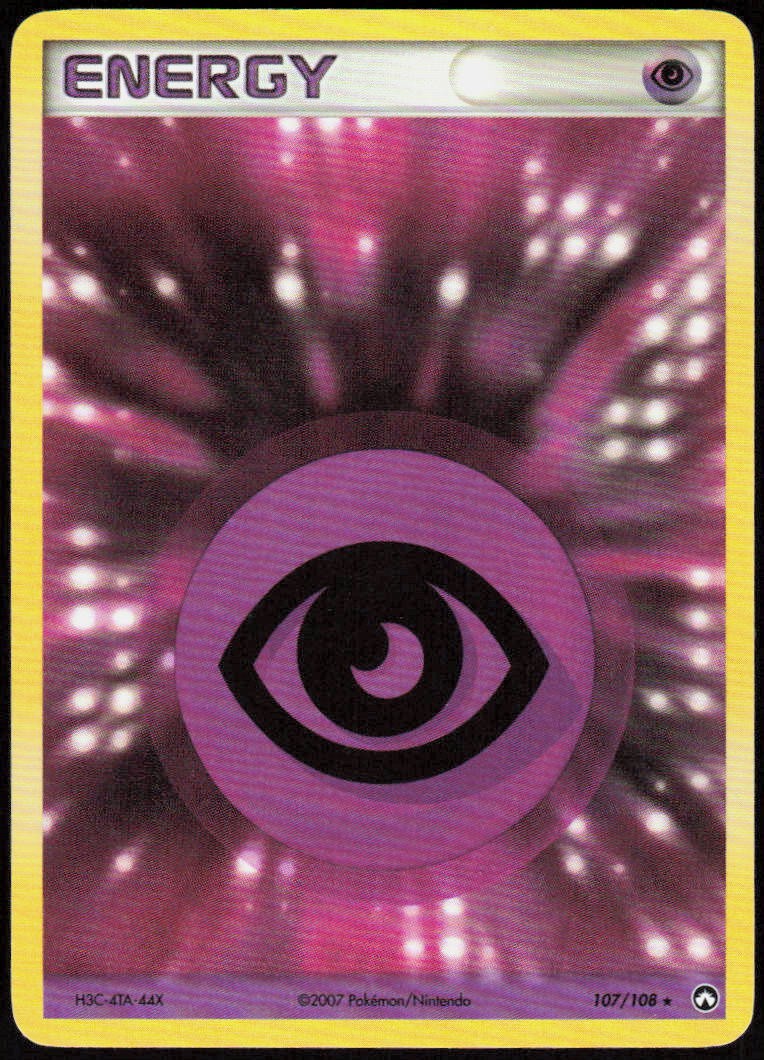 Psychic Energy 107/108 Holo Rare Power Keepers Pokemon Holo Heavily Played