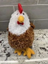 HugFun Chicken Rooster Plush 12" Stuffed Animal Toy Realistic Farm Animal Bird