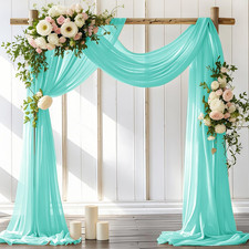 Wedding Arch Draping Fabric 30'' X 18FT Sheer Chiffon Arch Drape Backdrop