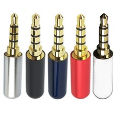 VizGiz 5 Pack Wired Earbuds Jack Replacement Solder Type 3.5mm MultiColor