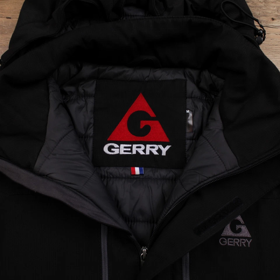 Chaqueta cortavientos vintage Gerry Outdoor M acolchada negra Foto 3 de 4