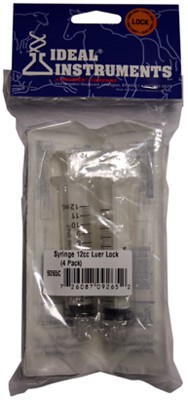 Livestock Syringe, Disposable, 12 cc, 4-Pk. 9265