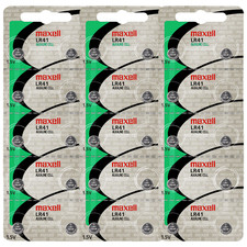 Maxell LR41 192  AG3 1.5V Alkaline Button Cell Battery 30 Batteries 