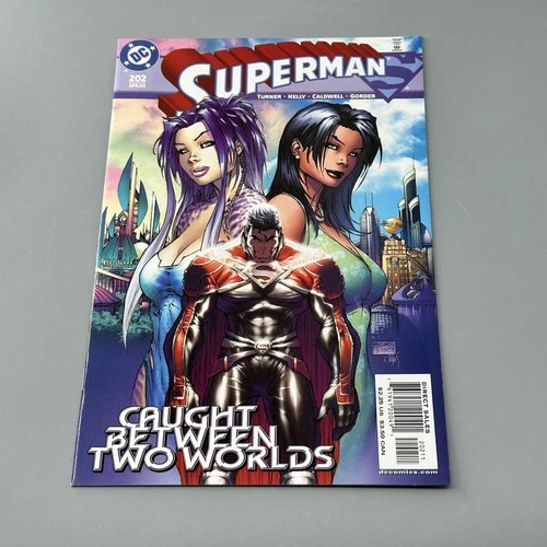 Vintage DC Comics Superman #202 Michael Turner Cover Caught Between Two Worlds