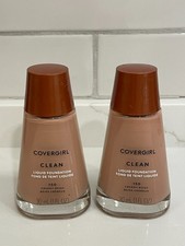 Covergirl Clean Liquid Foundation 150 Creamy Beige 1 fl oz/30 ml Lot of 2 New