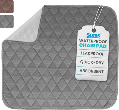 Sures Waterproof Chair Pads for Incontinence (22'' X 21'') - Washable, Waterproof