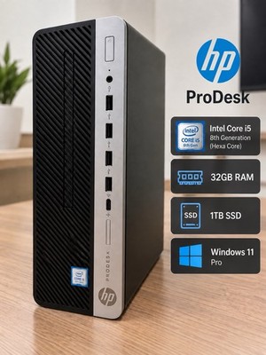 HP ProDesk Desktop Computer Intel Core i5 32GB RAM 1TB SSD Windows 11