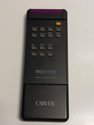 Carver Remote RH-33 For DPL-33 Dolby Pro Logic Surround Sound OEM Tested 