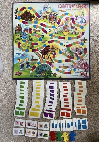 Vintage 1984 Candy Land Board Game by Milton Bradley - COMPLETE