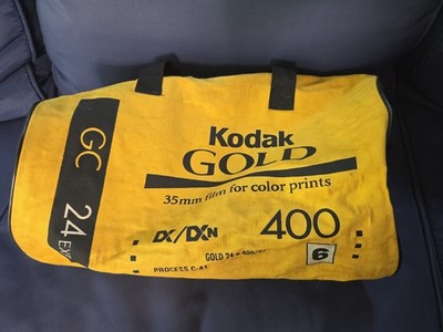 Vintage Kodak Gold 400 Promo Duffel Bag Yellow Camera Gear Bag Film Advertising