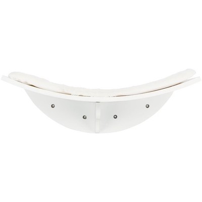 Lea Space Saving Wall Mounted Cat Perch with Soft Cushion, White