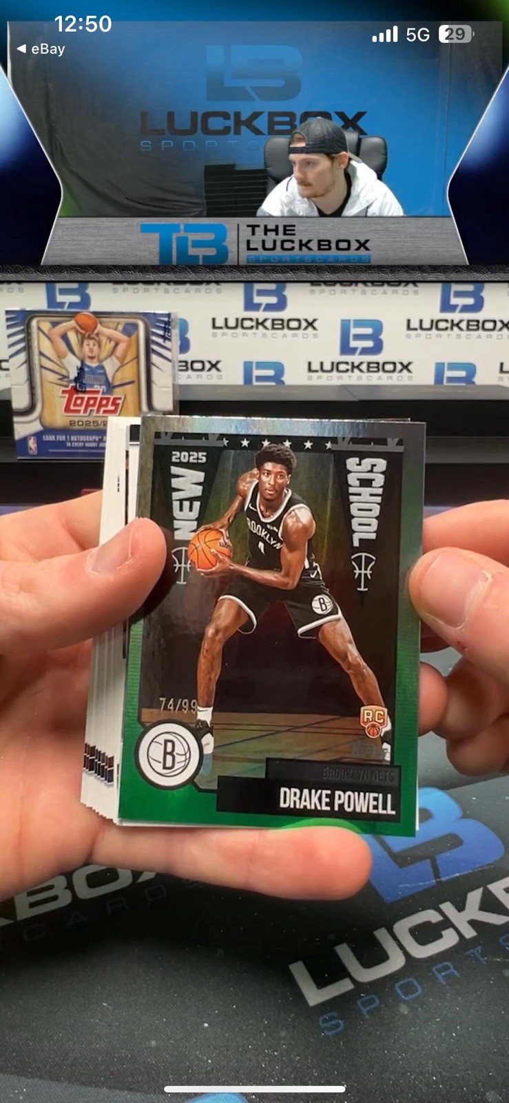 2025-26 Topps Basketball New School Drake Powell RC Green Rainbow #NS- /99