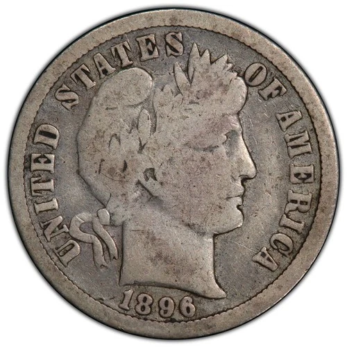 1896-O Barber Dime - PCGS VG-8; Nice Better Date 10C