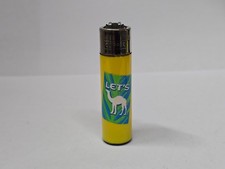 Camel CLIPPER Feuerzeug LET'S Gelb Gr&uuml;n Blau Vintage Werbung Sammler