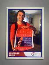 Custom Art Card Charlie Kirk MAGA Doctrine Proceeds Donated Turning Point USA