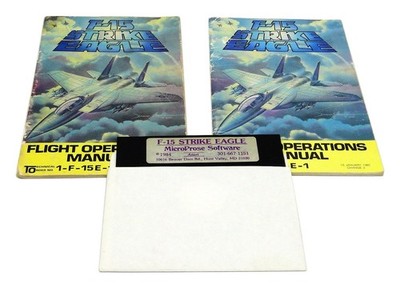 F-15 STRIKE EAGLE von Microprose auf Diskette für Atari 400, 800, XL, XE
