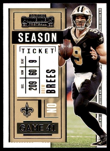 CARTE PANINI PRESTIGE Drew Brees 2022 #215 Saints de la Nouvelle