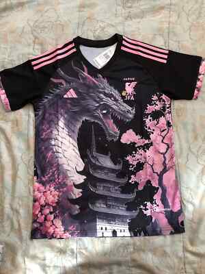 Japan Soccer Jersey Castle Blossom Sakura Dragon Concept Edition S