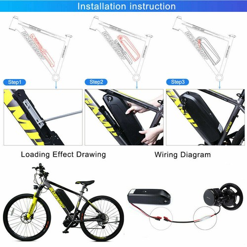 E-Bike Ebike Akku 36V 48V 52V Lithium Ionen Elektrisches Fahrrad E-Bike Batterie - Bild 8 von 15