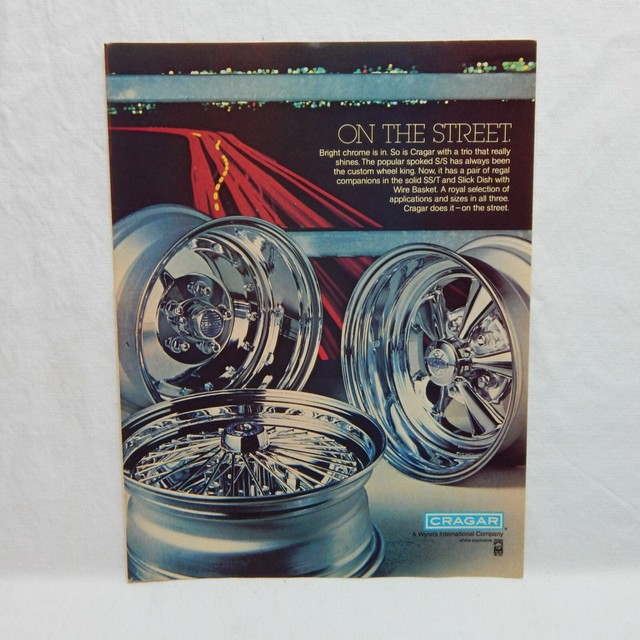 CRAGAR RIMS VINTAGE ADVERTISING MAGAZINE PAGE, AUGUST, 1978 eBay
