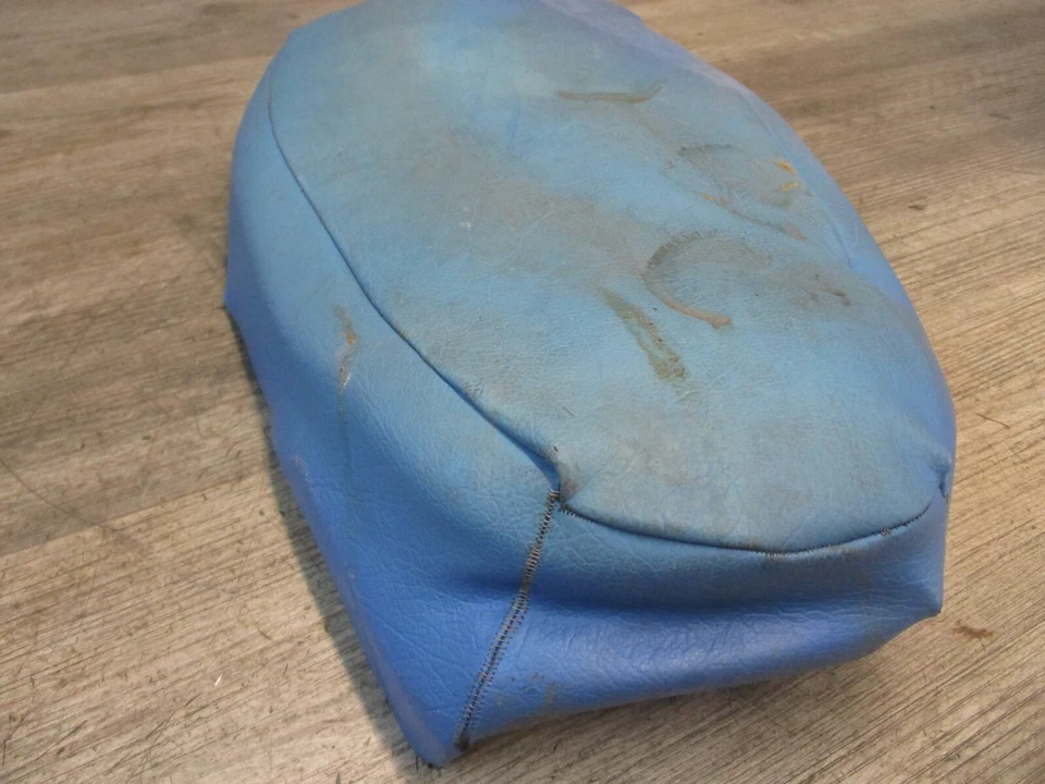 Suzuki TS90 TS 90 1970 70 moto moto azul tela cubierta asiento Foto 3 de 4