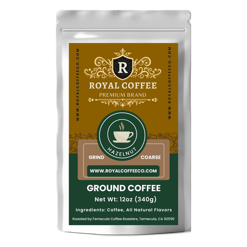 Royal Hazelnut Freshly Roasted Flavored Coffee, (Hazelnut) (Coare) - Picture 6 of 10