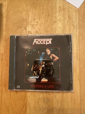 Accept Staying A Life US CD 1990 Epic Records Issue 