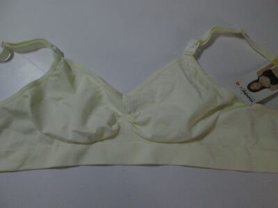 NWT Medela Bra Size S Ivory Wireless Unlined Bralette Adjustable Straps Lingerie
