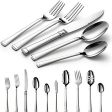 Silverware Set Service for12,18/10Stainless Steel, 65 Piece Set,Flatware Cutlery