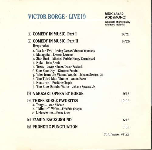 Victor Borge - Live! - Picture 2 of 4