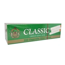 Global Classic King Size Tubes (Green (Menthol), [Pack of 10]