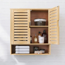 Armadio a muro legno beige pensile pensile pensile bagno cucina 67x60 
