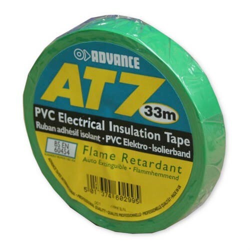 Advance AT7 Green Pvc Electrical Insulating InsulationTape 50mm x 33m 2"" x 36yds