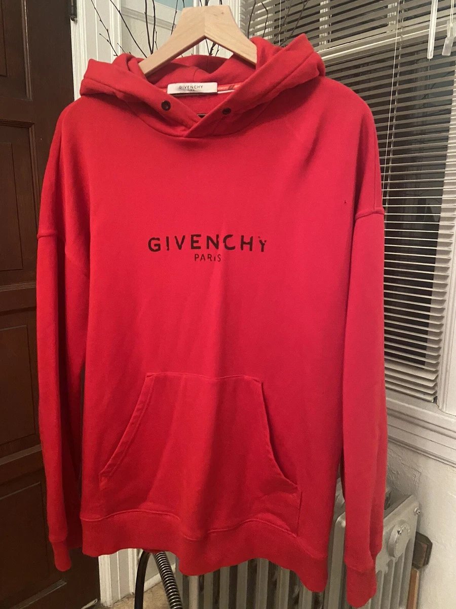 Givenchy Hoodie Men size Medium 100 Authentic Red