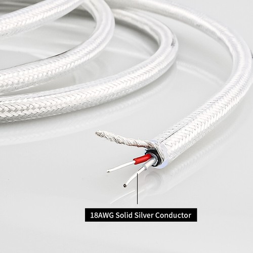 18AWG Plata Pura HIFI XLR Cable Equilibrado Micrófono HiFi Cable de Interconexión - Imagen 9 de 12