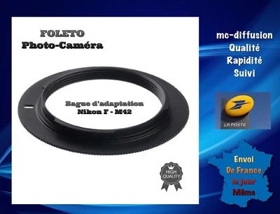 FOLETO Bague D’adaptation M42 Vers Nikon F