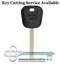 Silverado Suburban Tahoe Equinox Laser Transponder RFID Chip Key Blank