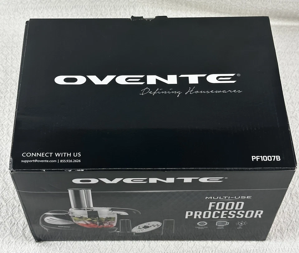 Ovente Mini Electric Food Processor Smoothies, Vegetables, Salad 1.5 Cup PF1007B - Image 2 of 4