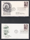 USA 1979 2 FIRST DAY COVERS 100th ANNIV OF THE BIRTH ALBERT EINSTEIN + CACHETS