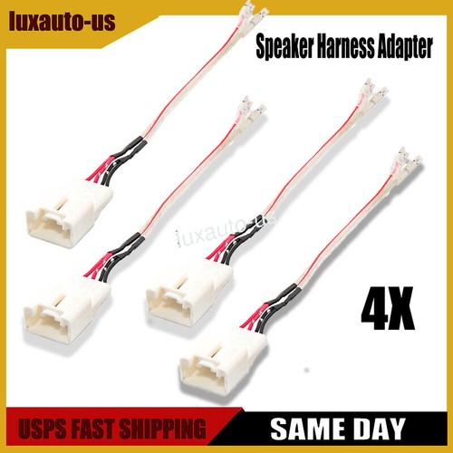 4PC Aftermarket Car Speaker Harness Adapter Front Door For F150 F250