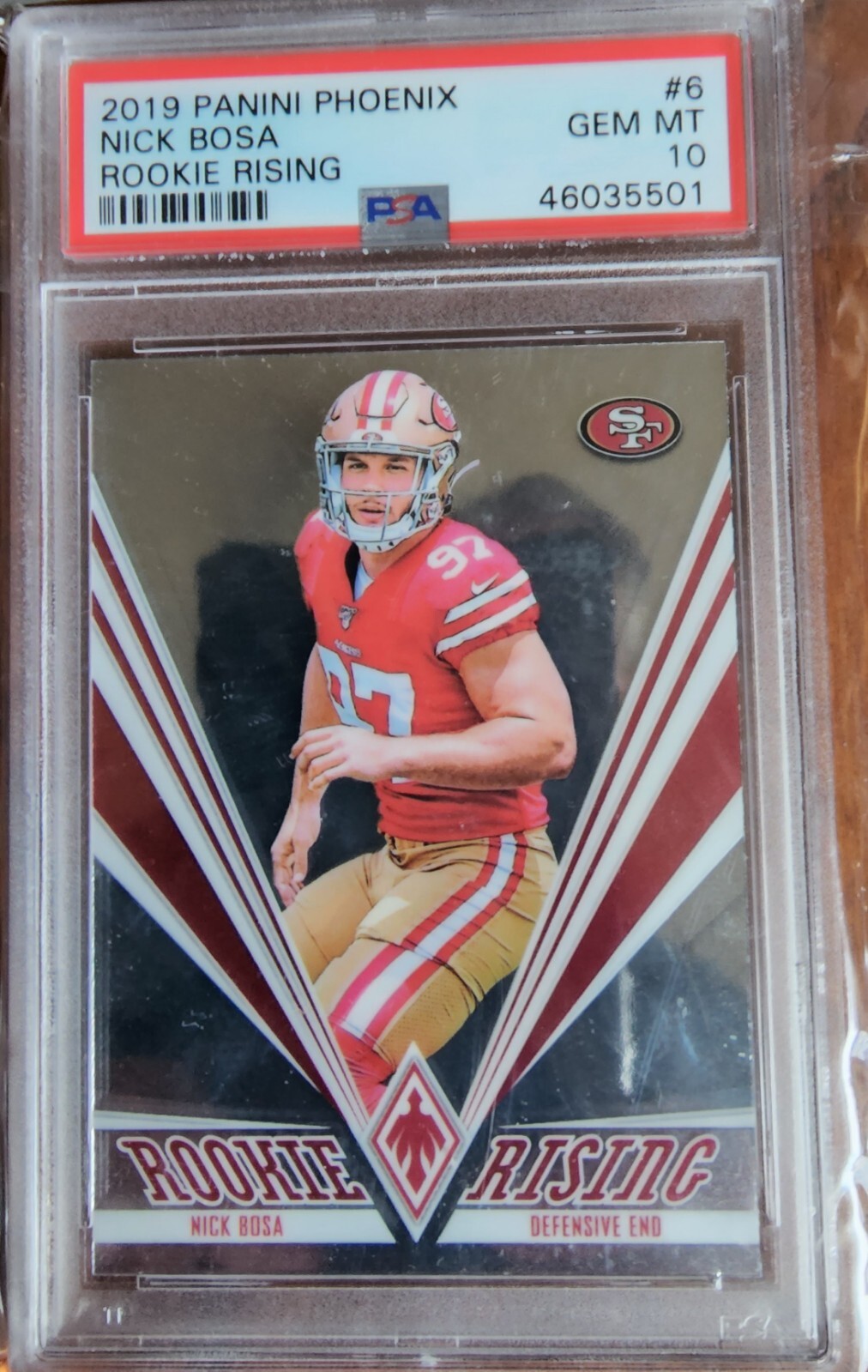 Nick Bosa Panini Phoenix Rookie Rising #6 Base