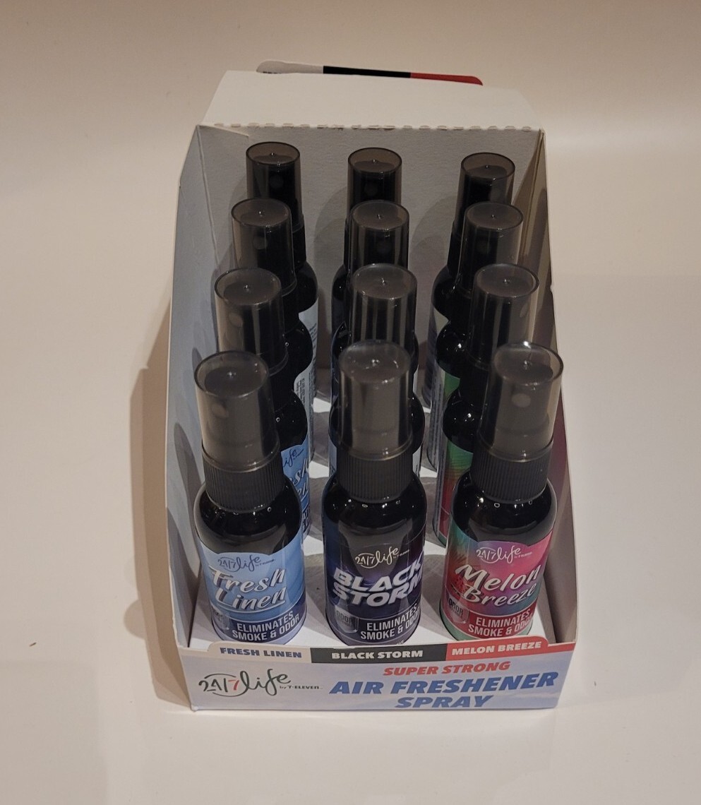 12) Air Freshener Spray Fresh Linen/Melon Breeze/Black Storm 4 Each 2FL OZ  | eBay