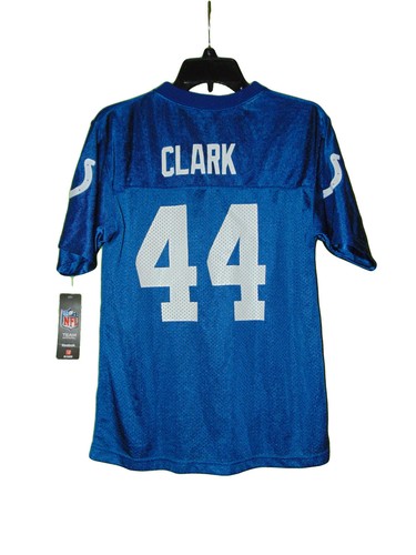 Indianapolis Colts Retro Clark Jersey Large 14-16 Boys New Reebok - Picture 3 of 3