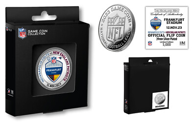 NFL Frankfurt Germany Game Colts vs Patriots offizielle Flip Coin Münze in Box