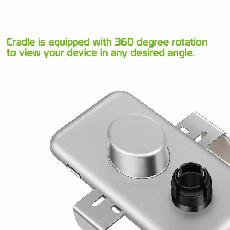 QI Wireless Car Charger Air Vent Phone Holder Mount Fast Charging 15W Universal - Image 4 of 4