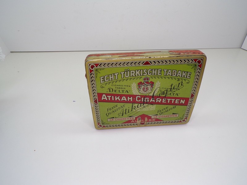 VINTAGE TURKISH CIGARETTE TIN--48 CIGARETTEN WITH DOME TOP