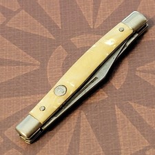 IMPERIAL Knife Made In Ireland 2 Blade "CRACKED" ICE Designed Handles