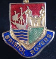 BRISTOL ROVERS FC Vintage badge Maker COFFER LONDON Brooch pin 21mm x 23mm