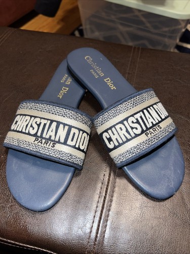 Christian Dior Women's DWAY Slides Sandles Size US 8 EUR 39 - Picture 6 of 8