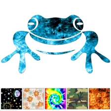 Frog Toad - Decal Sticker - Multiple Patterns & Sizes - ebn6904